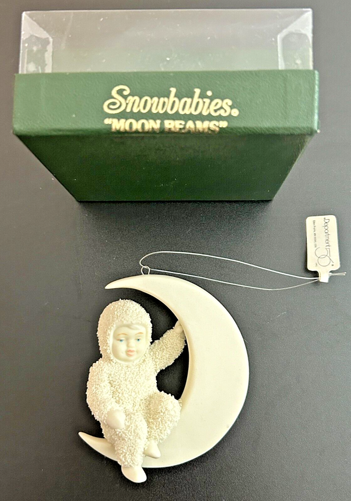 DEPT 56 Snowbabies Moon Beams Bisque Hanging Ornament
