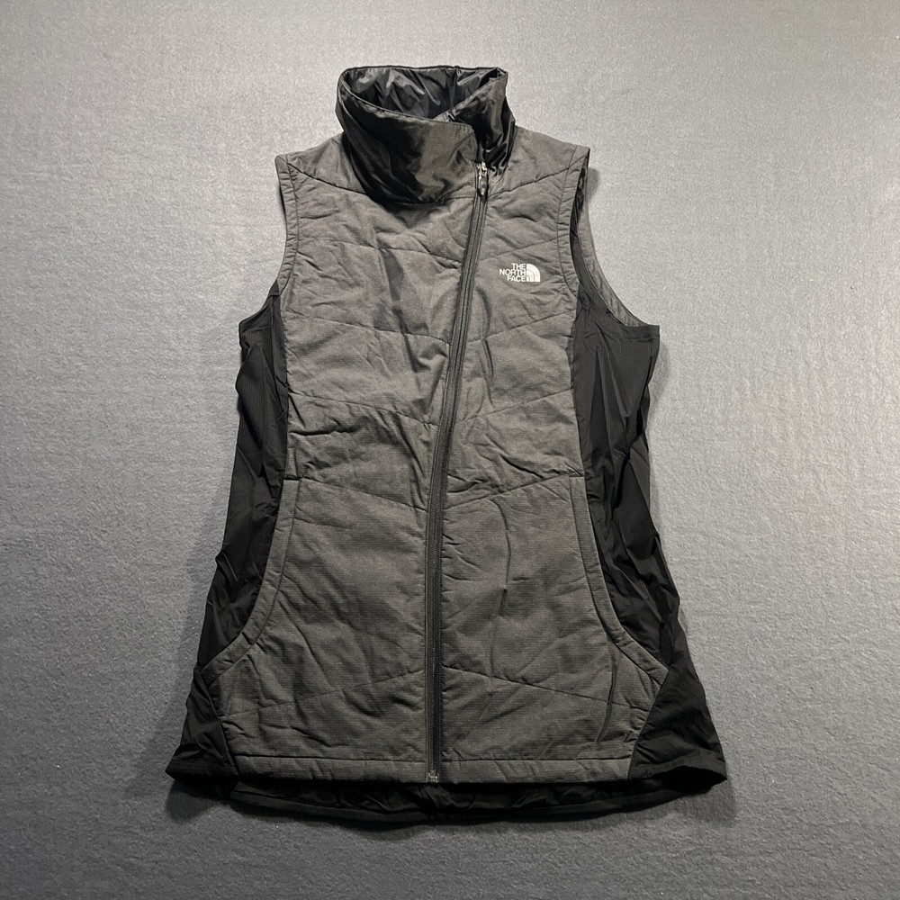 The North Face Women's Ventrix Vest Small Black Graphite Asymmetrical Zip Hiking Layer