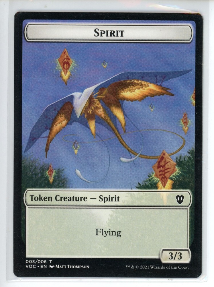 SPIRIT (003) // THOPTER DOUBLE-SIDED Crimson Vow Commander #3//6 VOC(NM+)(MTG)