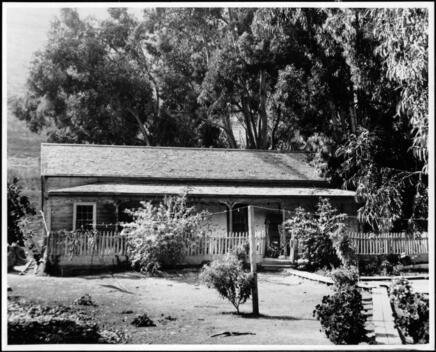 Exterior View An Adobe House On Rancho El Refugio Del Ortegas In A - Old Photo