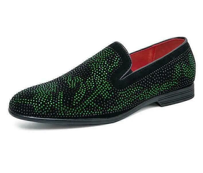 Fashion Men's Rhinestones Boat Shoes Loafers Glitter Clubwear Casual Comfy Flats