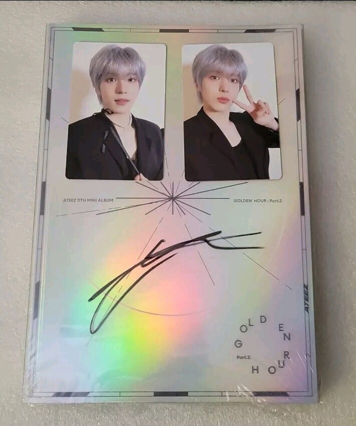 Ateez Yunho Signed Golden Hour Part 2 Album