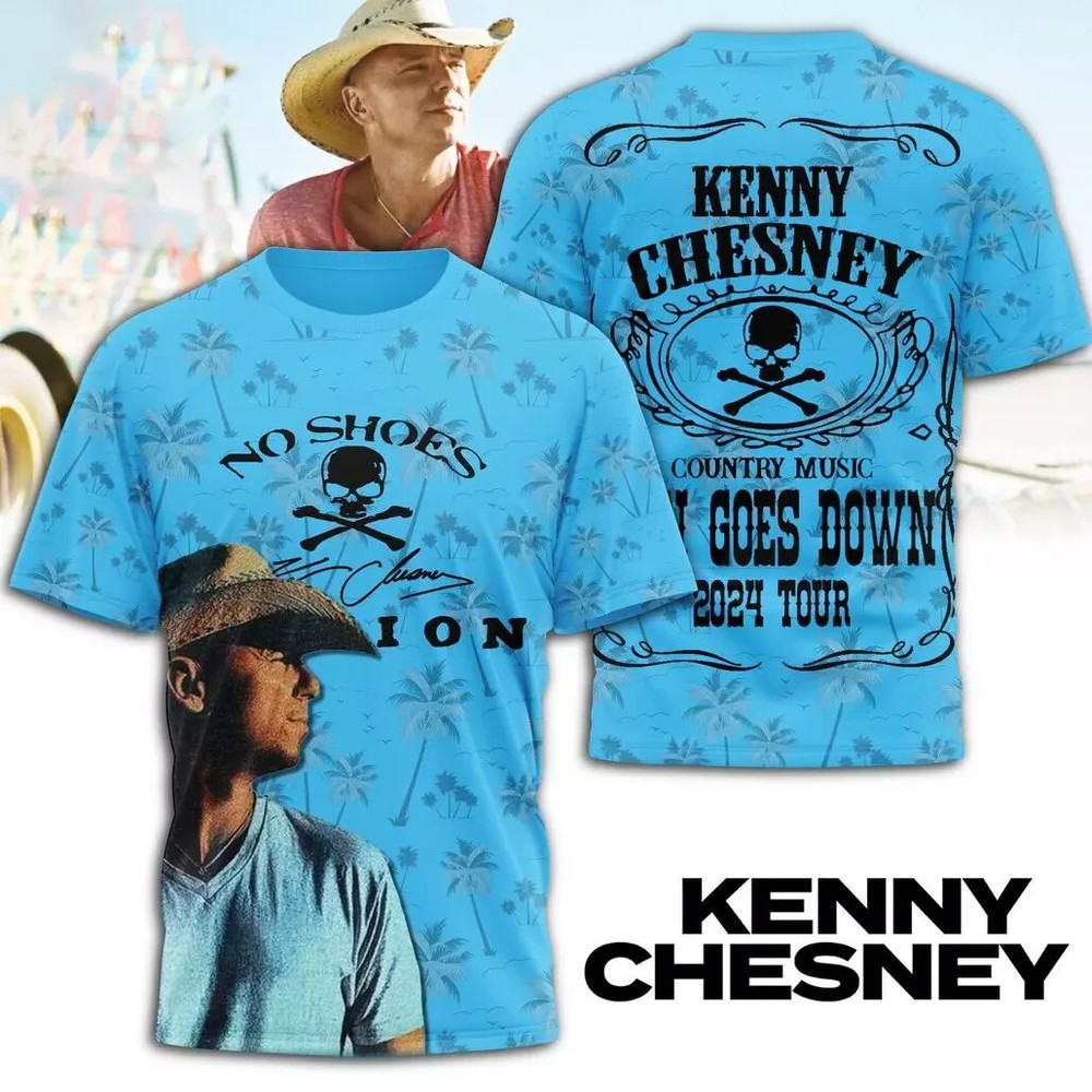 Kenny Chesney Sun Goes Down Tour 2024 3D T-shirt P66561