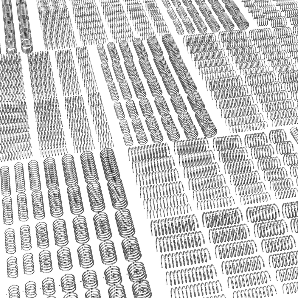 280-Piece Stainless Steel Spring Assortment Kit with 30 Sizes of Compression Springs