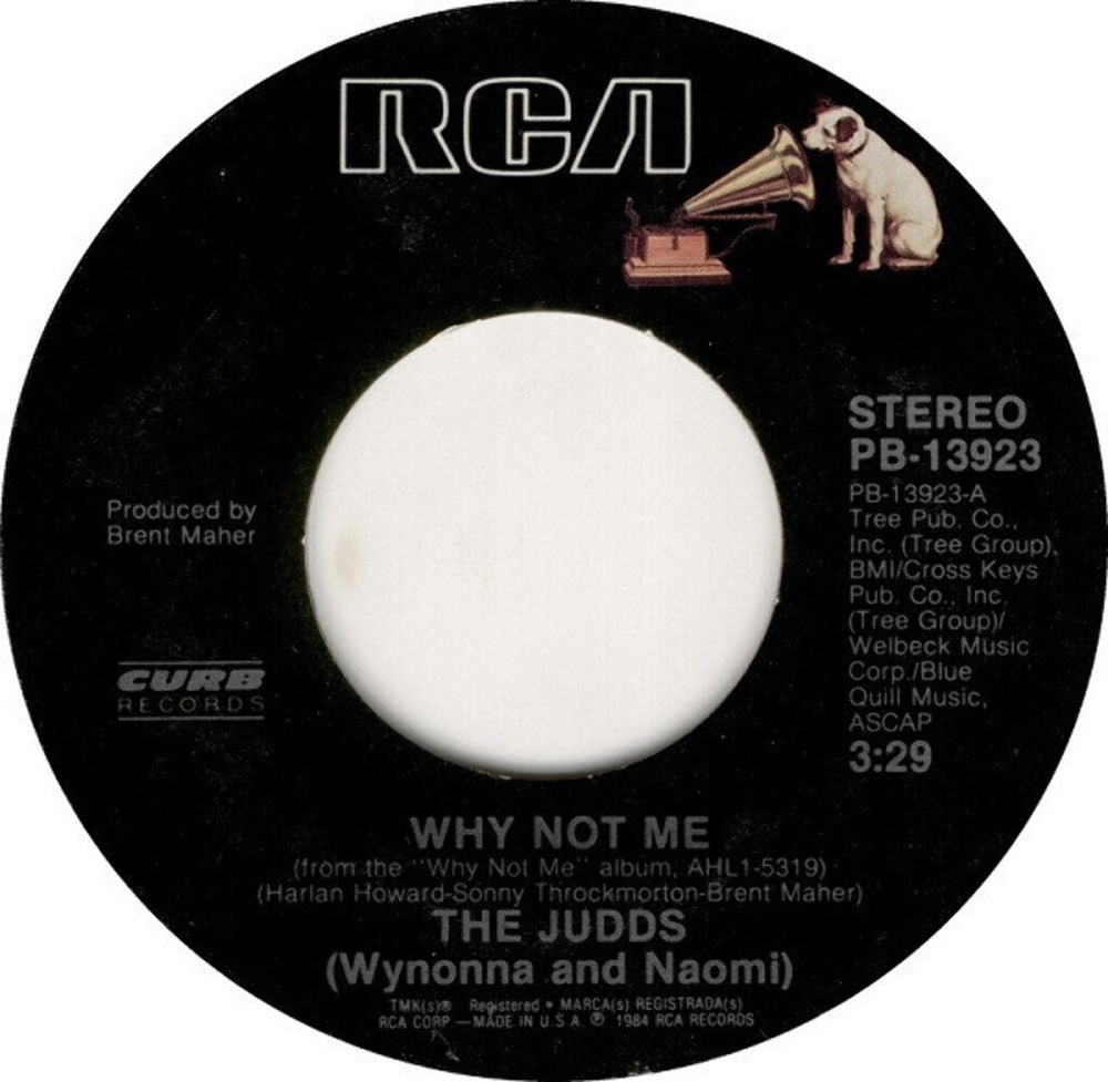The Judds - Why Not Me - RCA, Curb Records - PB-13923 - 7