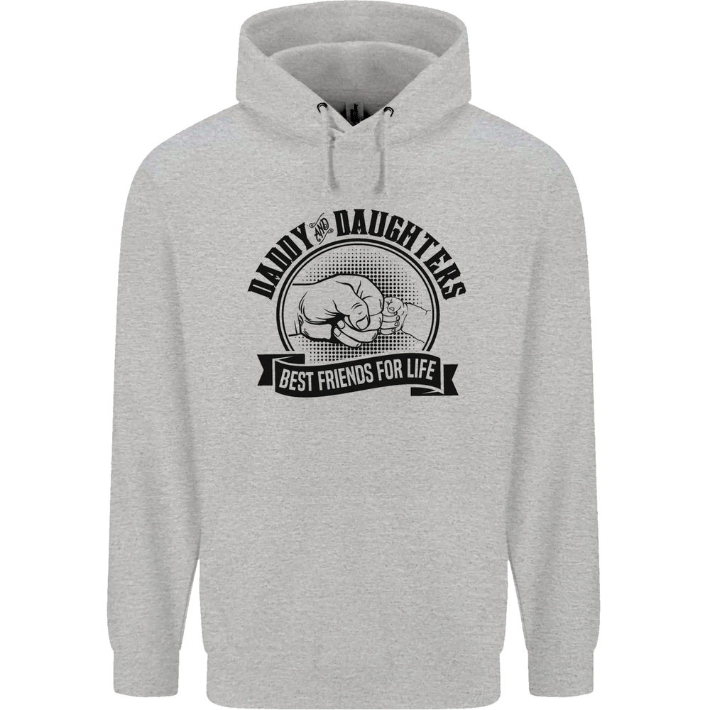 Daddy & Daughters Best Friends Fathers Day Mens 80% Cotton Hoodie