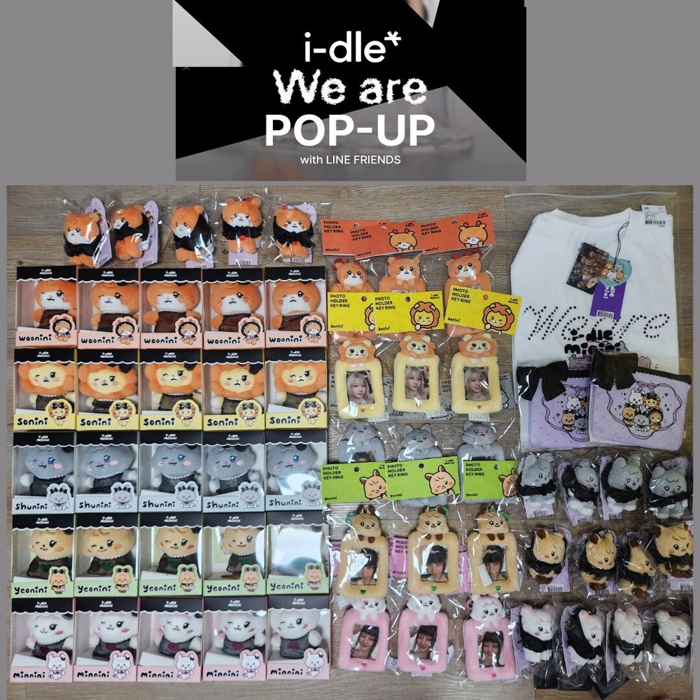 [ON HAND] I-DLE IDLE G IDLE WE ARE POP-UP LINEFRIENDS OFFICIAL MERCH MININI