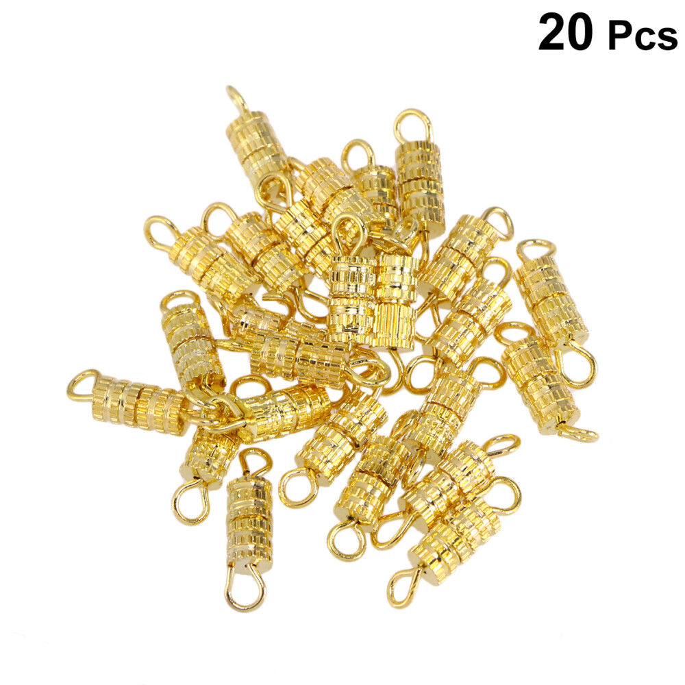 20PCS Screw Clasps for Jewelry Screw Clasps for Bracelets Necklace Craft Finding