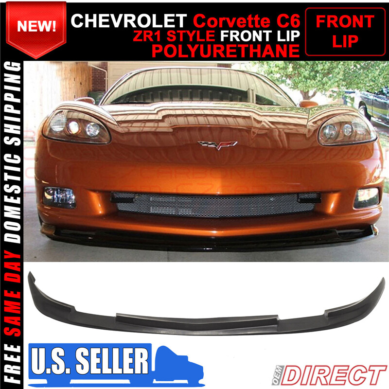A Clearance Sale! Fits 05-13 Chevy Corvette C6 Base Front Bumper Lip Spoiler PU-image
