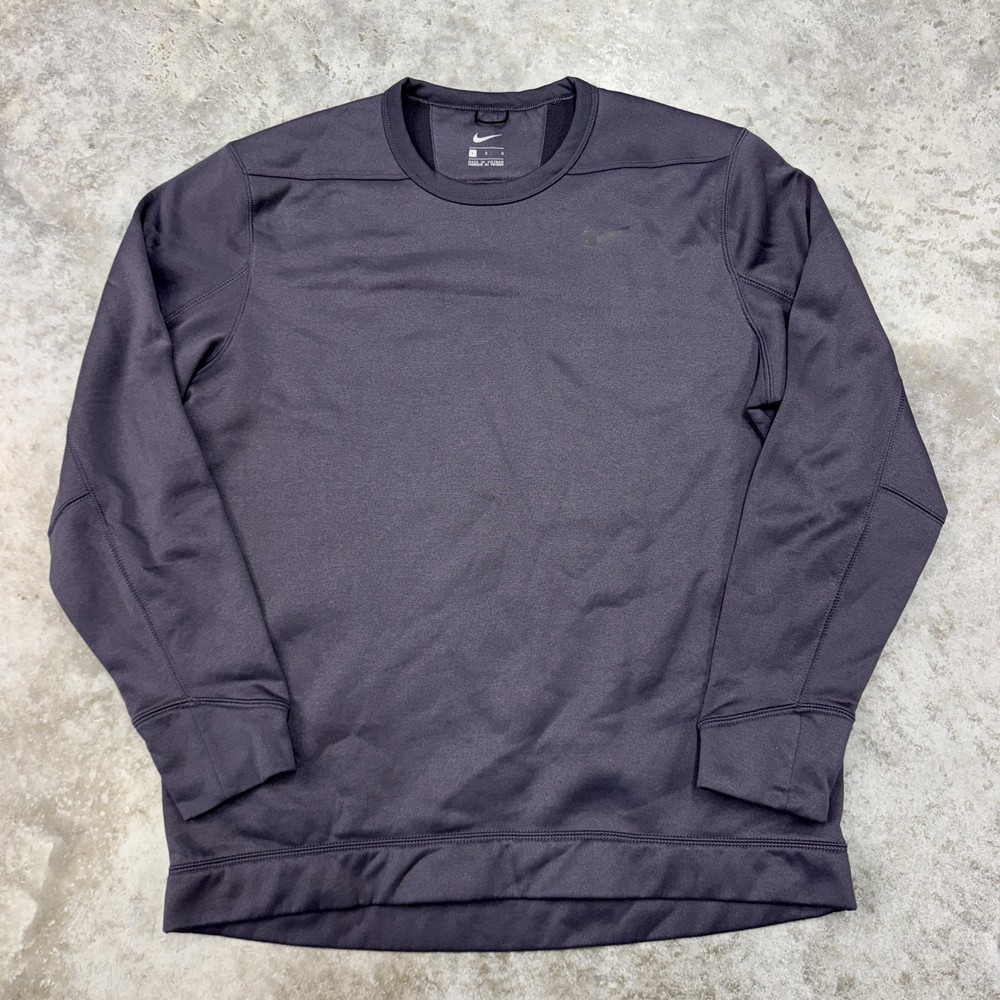 Nike Golf Sweater Mens Large Black Crewneck Pullover Athletic Performance LCG