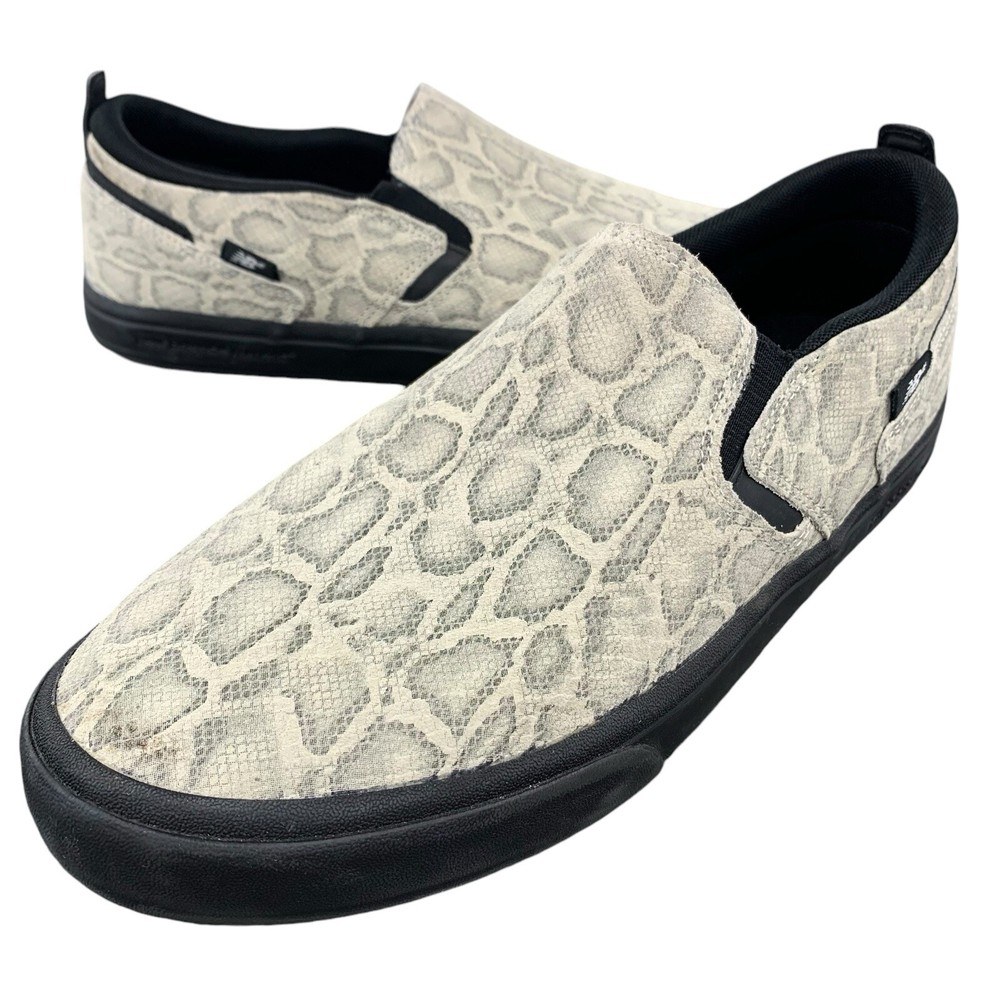 New Balance Mens Size 10 D Snake Black Skater Sneaker Jamie Foy Slip On NM306LSB