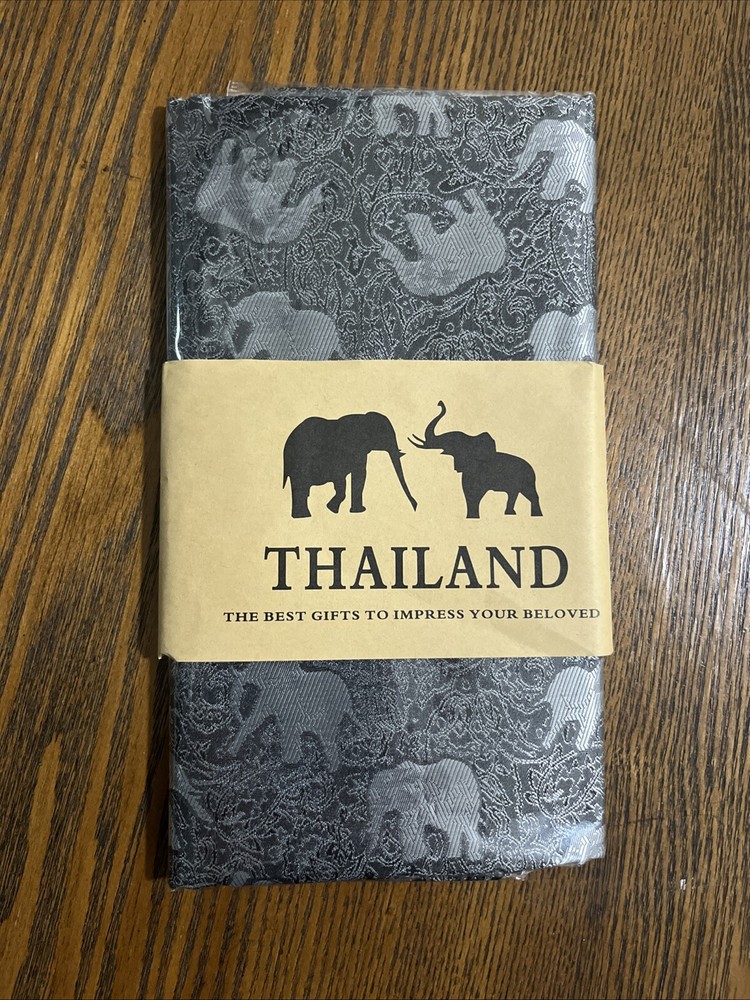 Thai Silk Scarf 70x27 Inches New with Original Packaging Souvenir