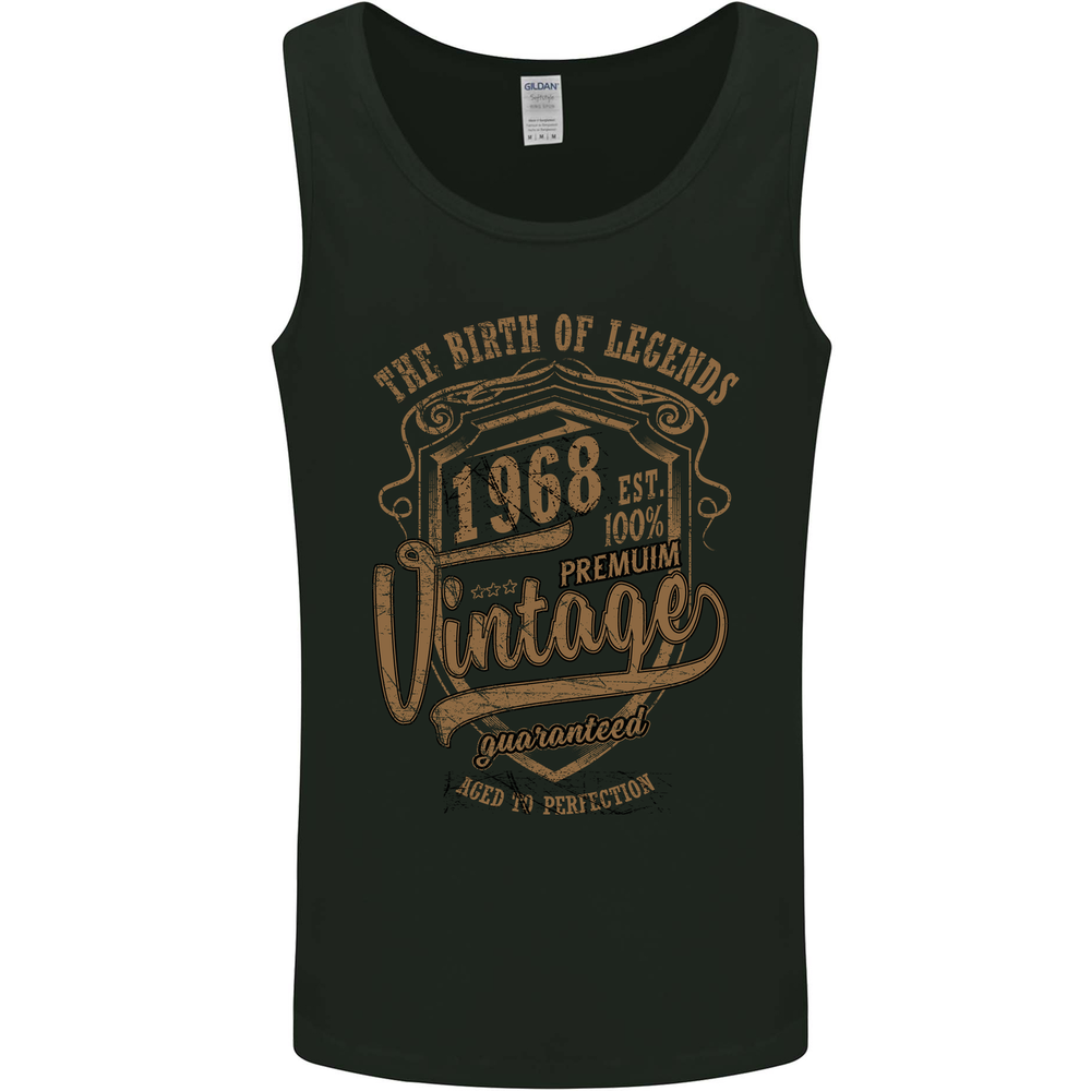 Birth of Legends 57th Birthday 1968 Mens Vest Tank Top