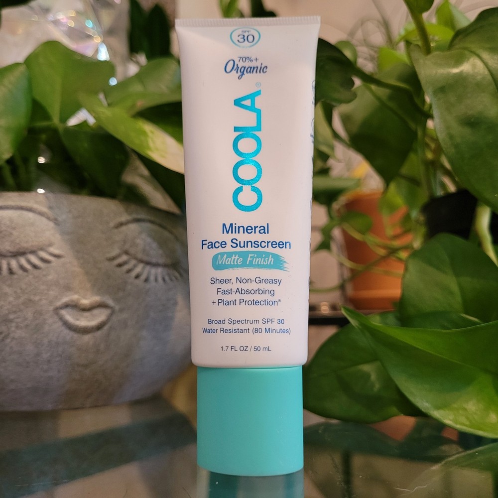 COOLA Organic Mineral Face Sunscreen SPF 30 Matte Zinc Oxide Sunblock