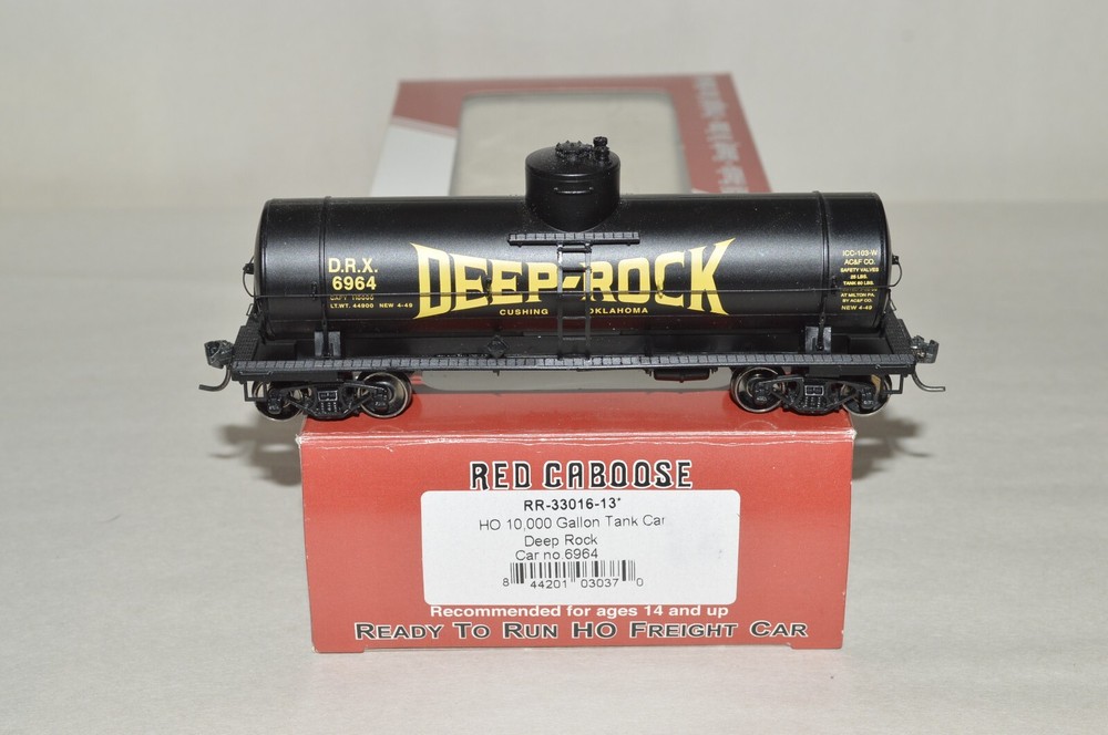 HO scale Red Caboose Deep Rock Oil petroleum 10k gallon tank car train 6964