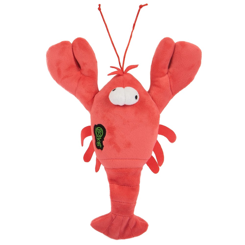 Action Plush Lobster Animated Squeaky Dog Toy, Chew Guard Technology - Red, Size