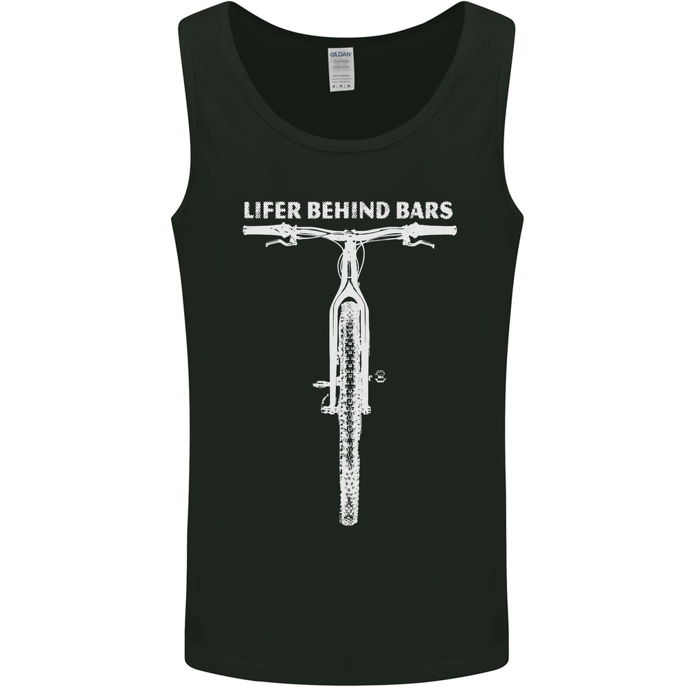 Lifer Behind Bars Cycling Cyclist Funny Mens Vest Tank Top