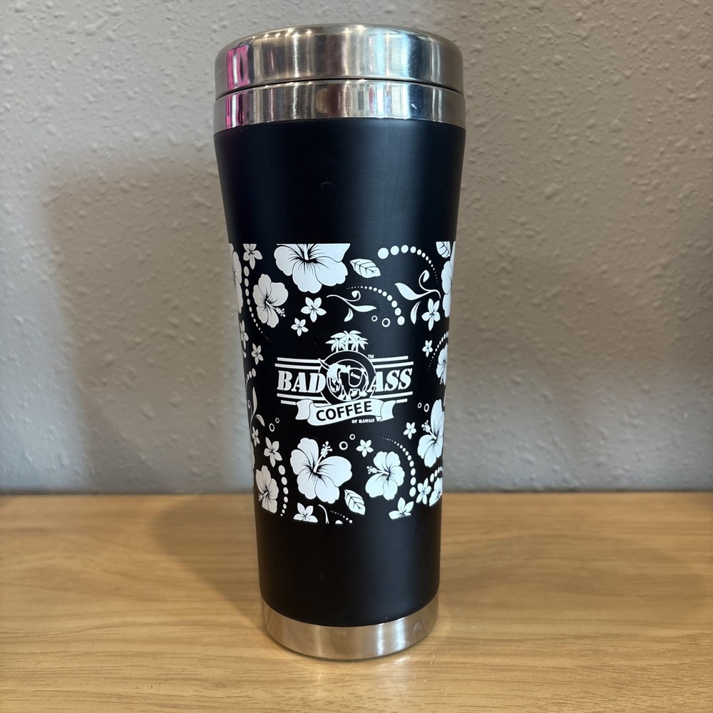 Bad Ass Coffee - 18 oz Travel Tumbler Stainless Steel Insulated Leakproof
