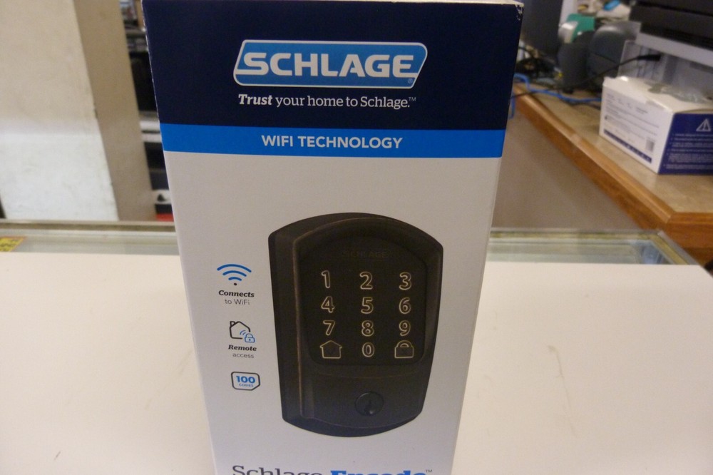 Schlage Encode Plus Smart Deadbolt BE499WB CAM 716 in Matte Black