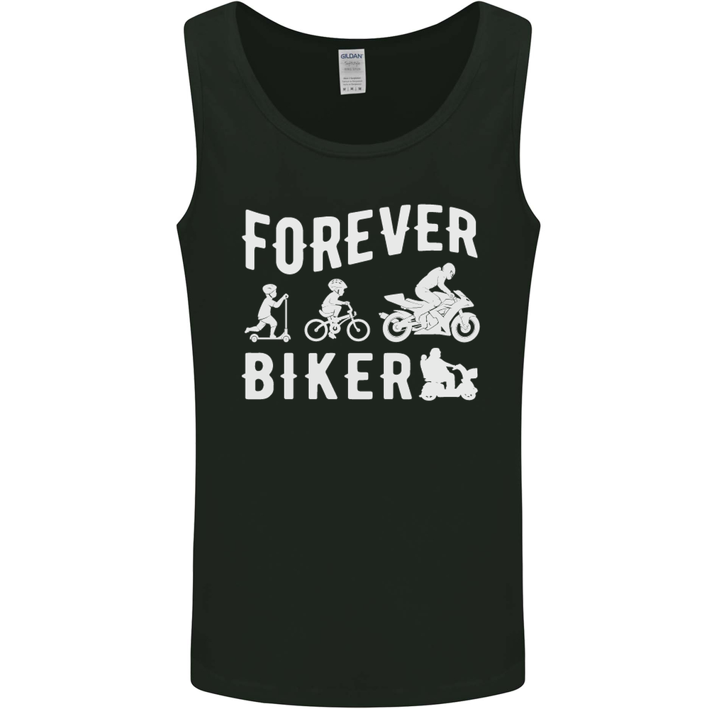 Motorbike Motorcycle Forever Biker Mens Vest Tank Top