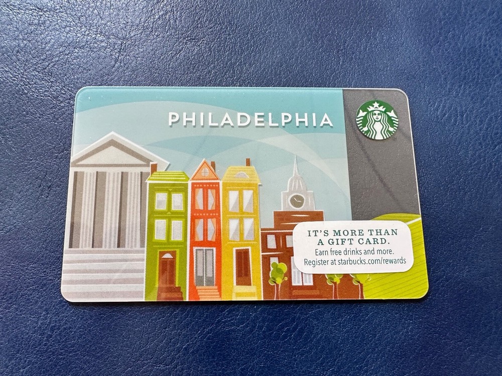 Starbucks Gift Card Philadelphia Art Museum, City Hall, Homes - 2014 - No Value-image