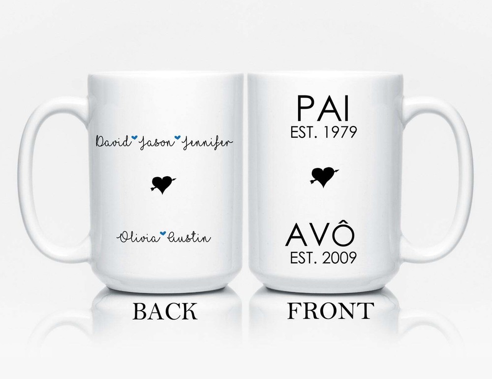 Portuguese Avo Mug Grandfather Cup Portugal Mug Portuguese Grandpa Vovo Mug