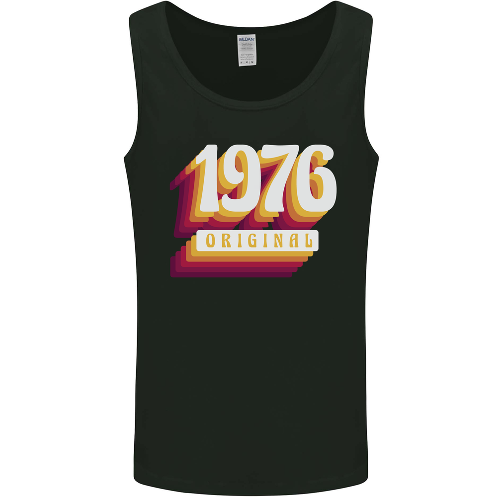 Retro 49th Birthday Original 1976 Mens Vest Tank Top