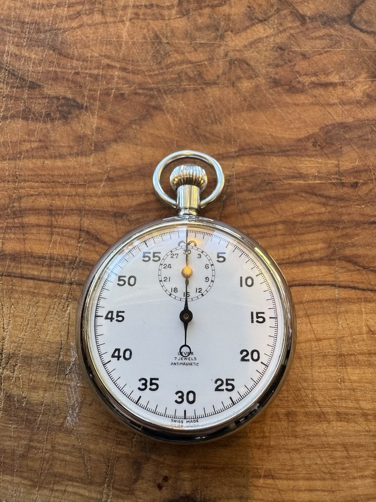 Lever 7 Jewel Antimagnetic Vintage Stop Watch