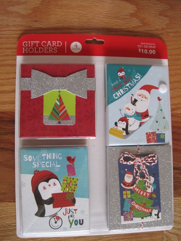 Gift Card Holder Boxes 4 In Package New TARGET Christmas-image
