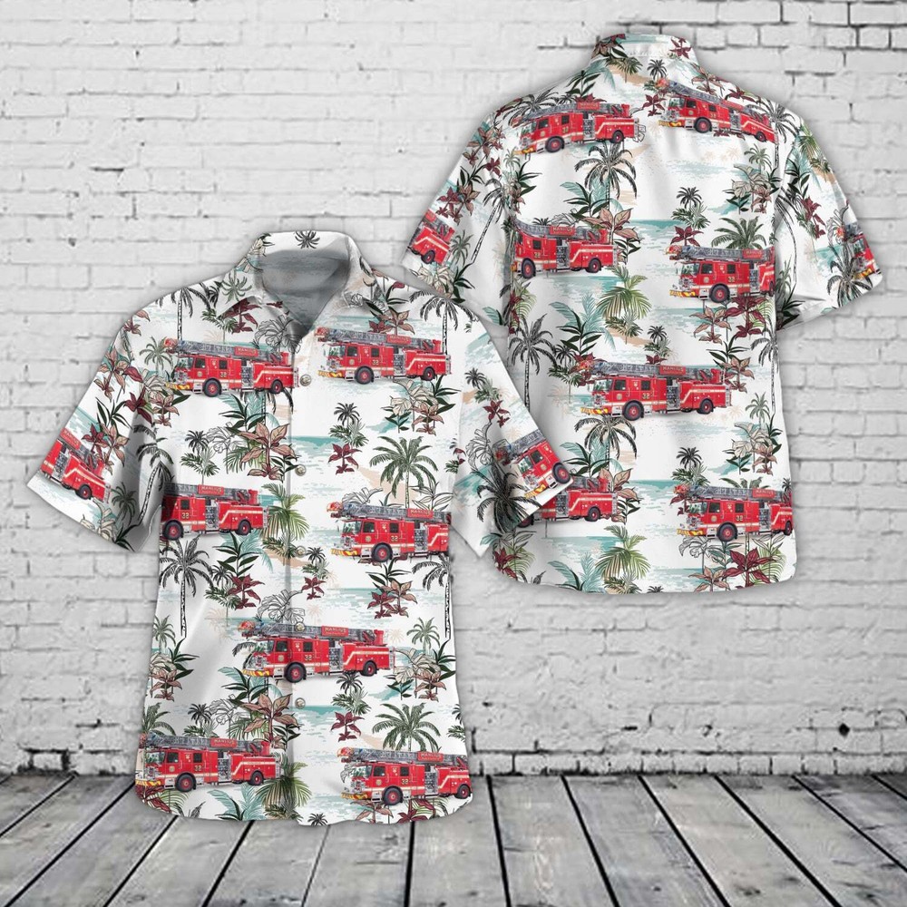 Manlius New York Manlius Fire Department Hawaiian Shirt