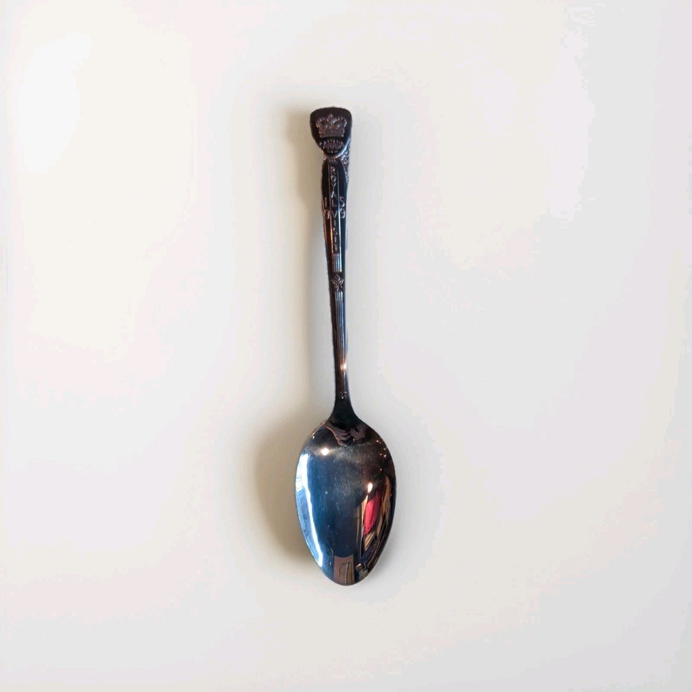 New VTG 1959 Royal Visit Canada Silverplate Commemorative Souvenir Spoon, Full