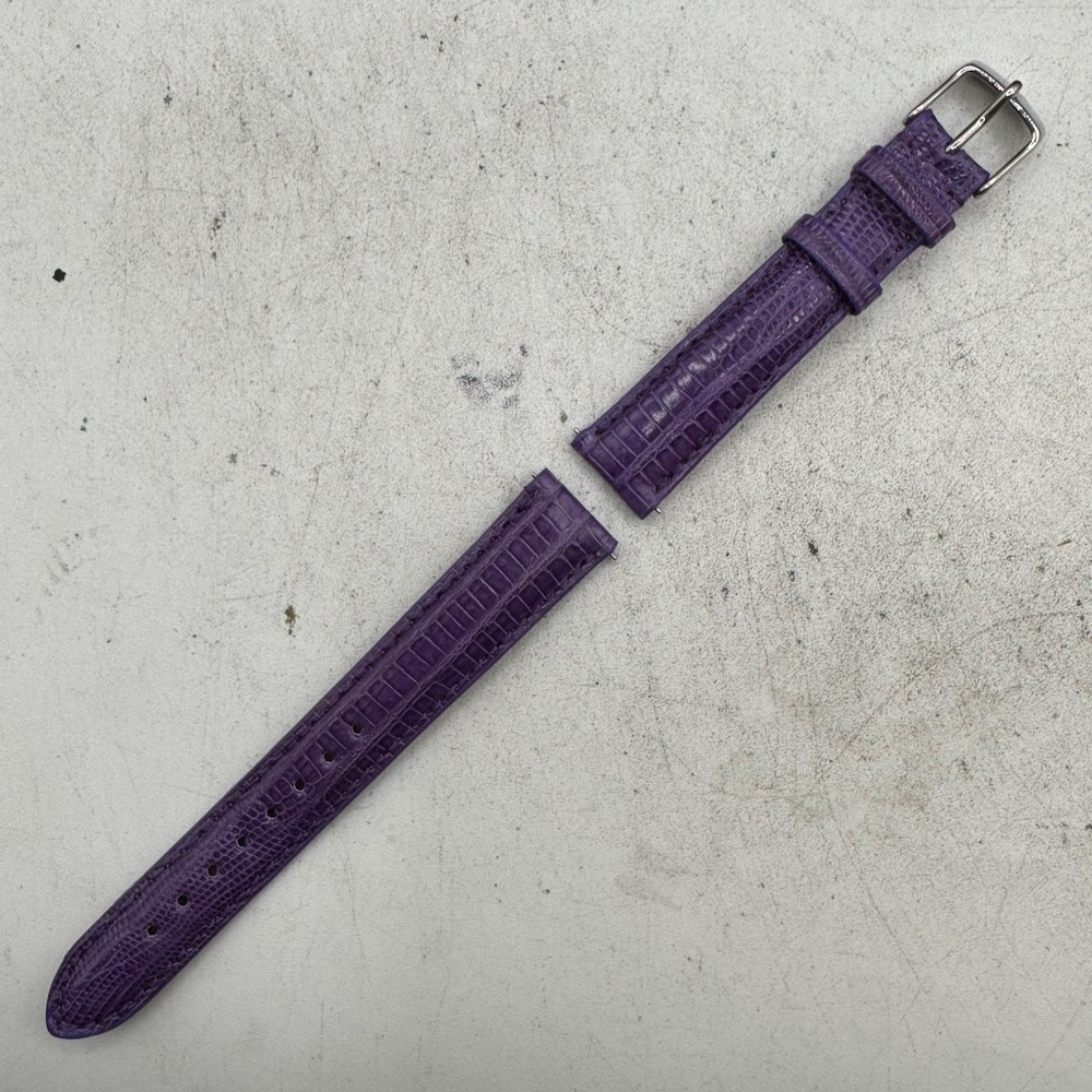 Vintage Purple Lizard Michele 16mm Ladies Wristwatch USA Made
