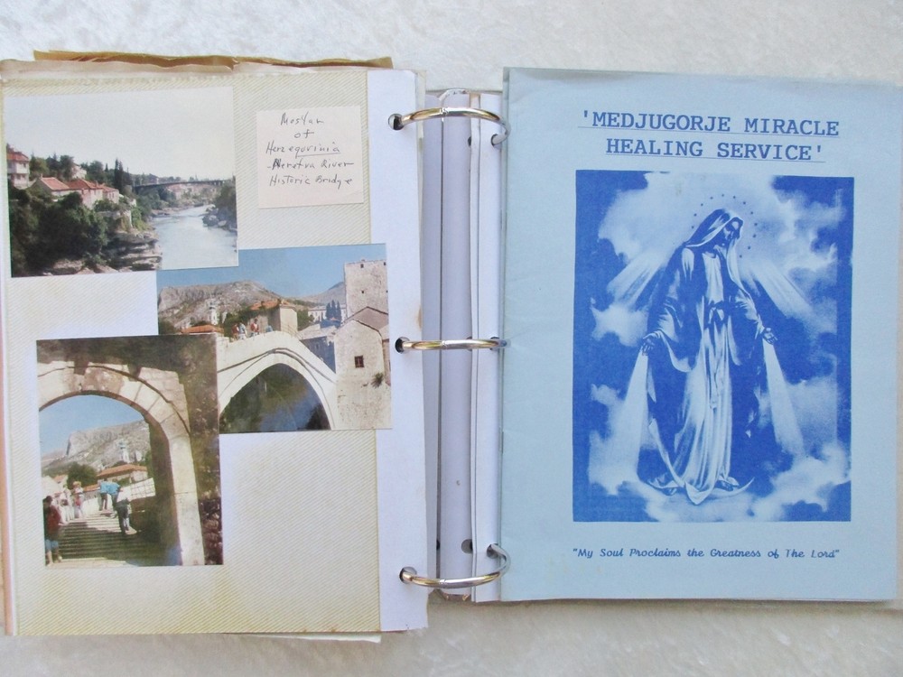 1987 Church Group Trip Photo Album to Medjugorje Yugoslavia Religious Visionaries