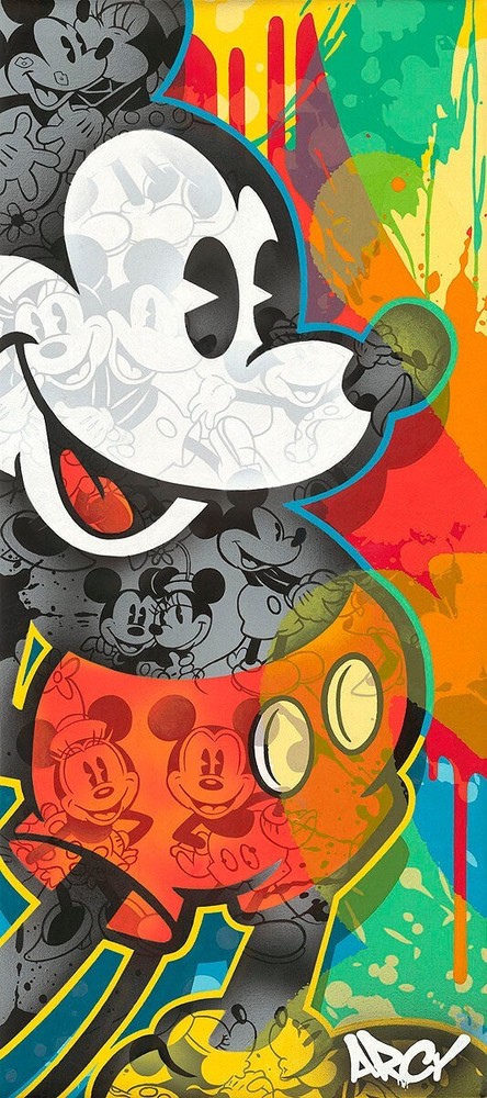 Mickey Mouse Disney Fine Art ARCY Signed Limited Edition 195 Canvas I'll Be Your Mickey
