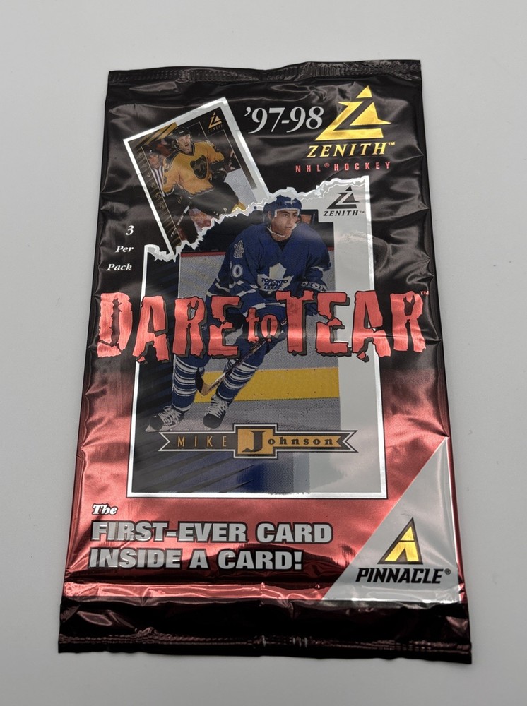 RARE 1997-98 PINNACLE ZENITH NHL HOCKEY DARE TO TEAR UNOPENED SEALED PACK