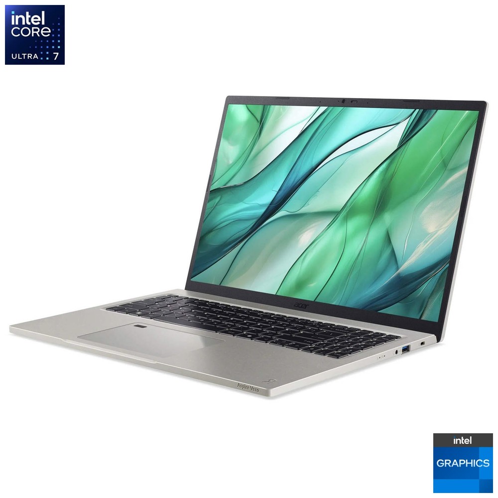 Acer Aspire Vero AV16-51P Laptop: Ultra 7 155U 16GB RAM 1TB SSD Warranty VAT