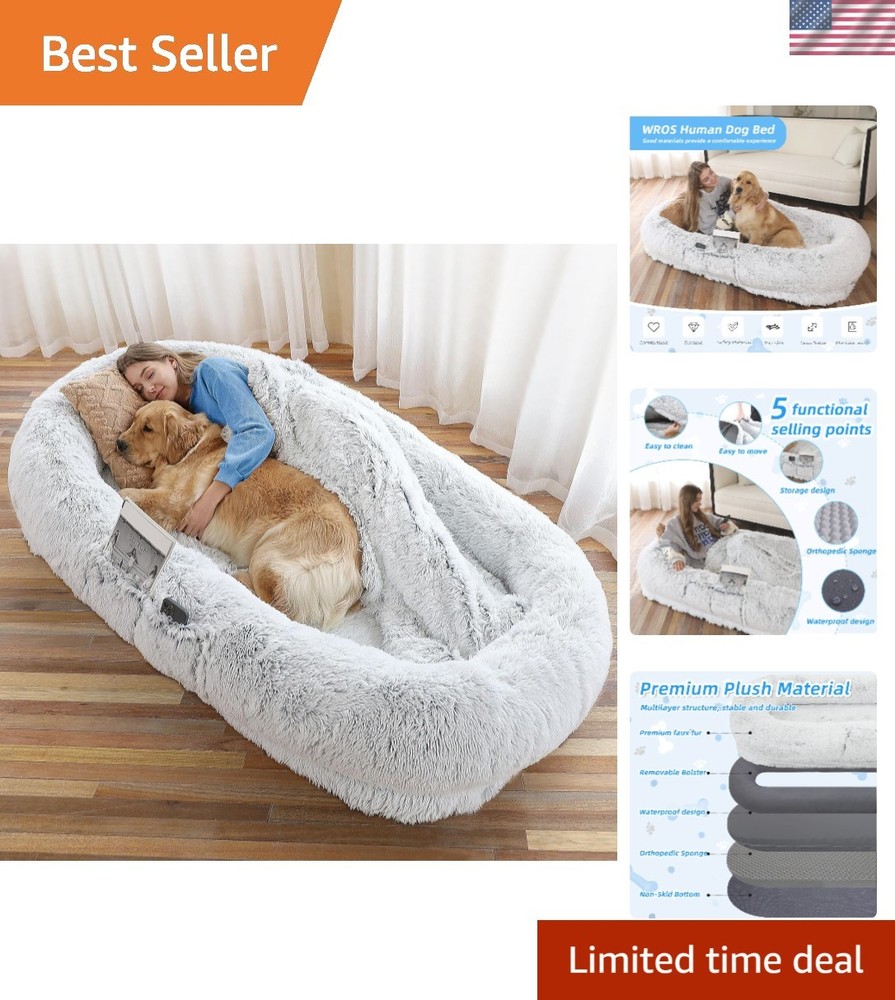 Versatile Large Dog Bed for Humans - 71