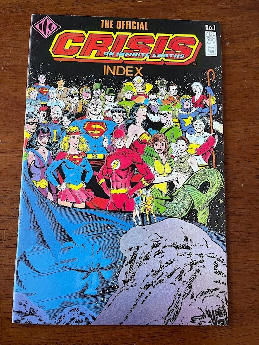 OFFICIAL CRISIS ON INFINITE EARTHS INDEX # 1 VF 1986