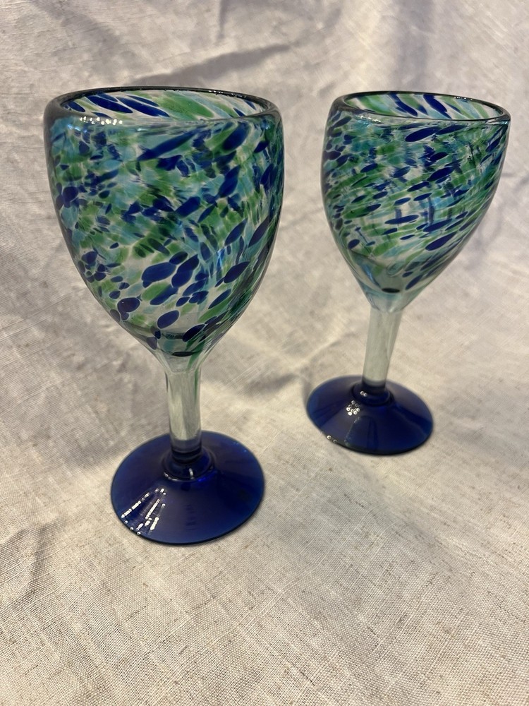 Blown Glass Wineglasses