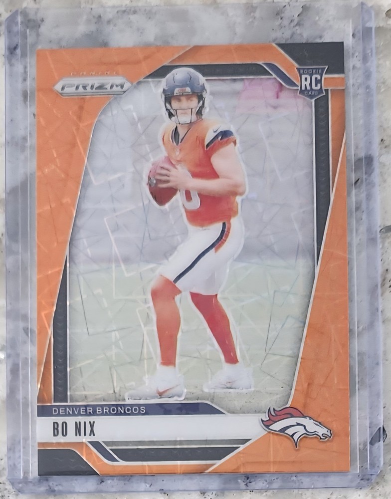 BO NIX 2024 PANINI PRIZM ORANGE LAZER PRIZM PARALLEL RC BRONCOS