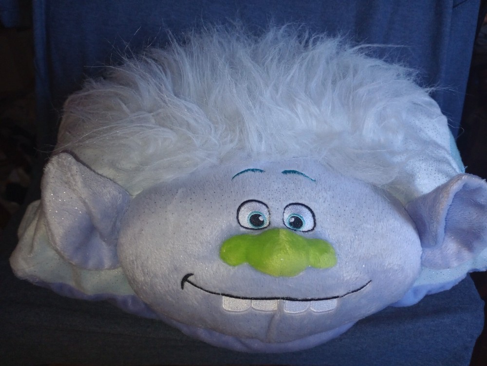 Pillow Pets 13in Trolls Guy Diamond Purple Glitter Plush Stuffed Animal