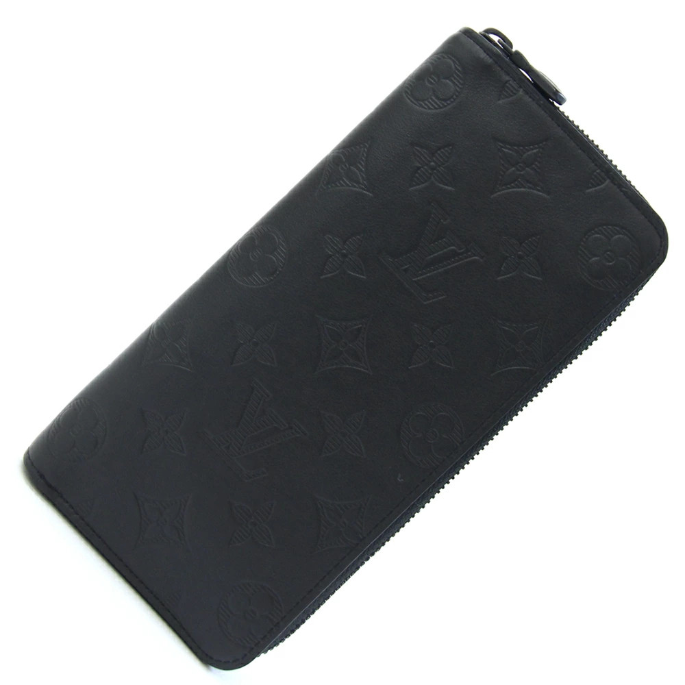 LOUIS VUITTON Monogram Shadow Zippy Wallet Long Zip Used
