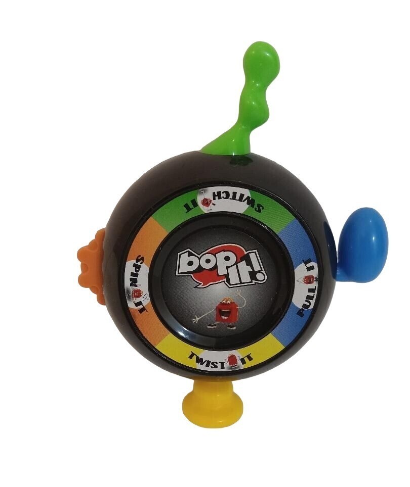 Hasbro Bop It Toy McDonald's 2018 Happy Meal Collectible in Black Yellow Blue Green Orange