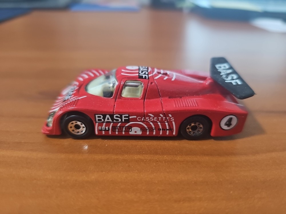 Matchbox #66 Sauber Group C Racer.  Red, BASF Theme.  With Box, 1984.