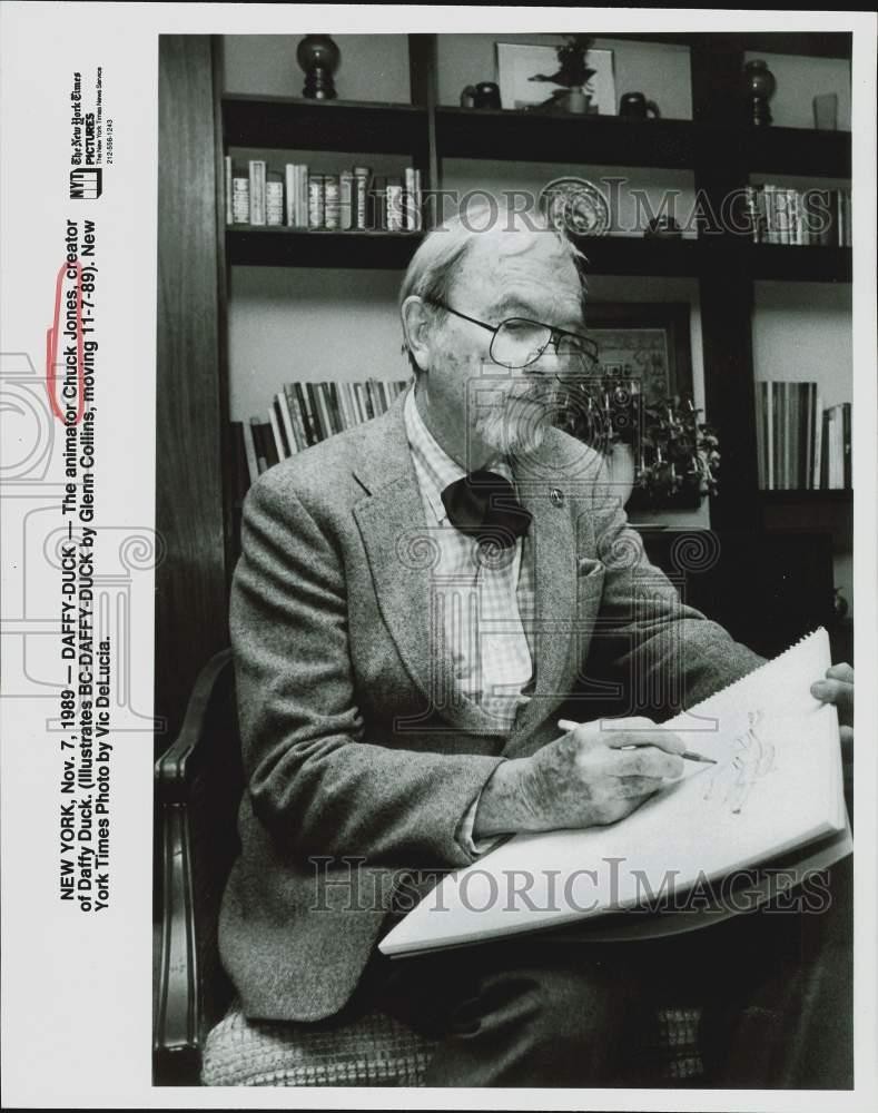 Chuck Jones animator and creator of Daffy Duck 1989 press photo - sra41739
