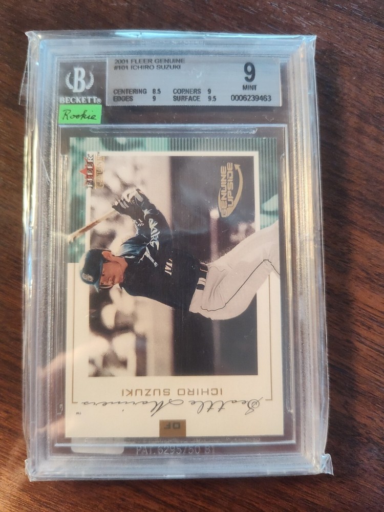 2001 Fleer Genuine 101 Ichiro Suzuki SP RC /1500 SGC 9 Mint only 6 SCARCE Rookie