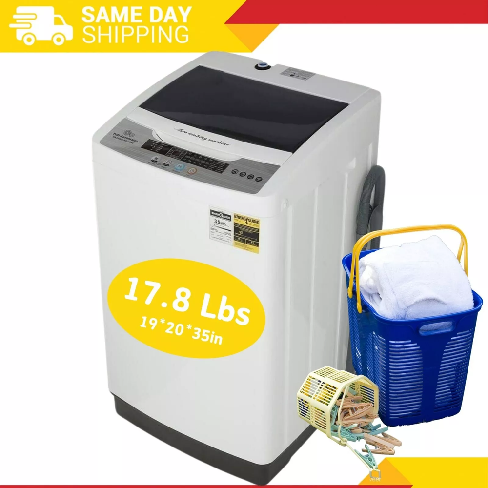 Full Automatic Top Load Portable Washing Machine for Dorm Apartment RV-image