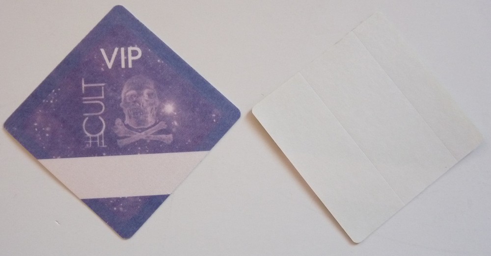 The Cult 2010 Concert Tour Purple VIP Backstage Pass D7