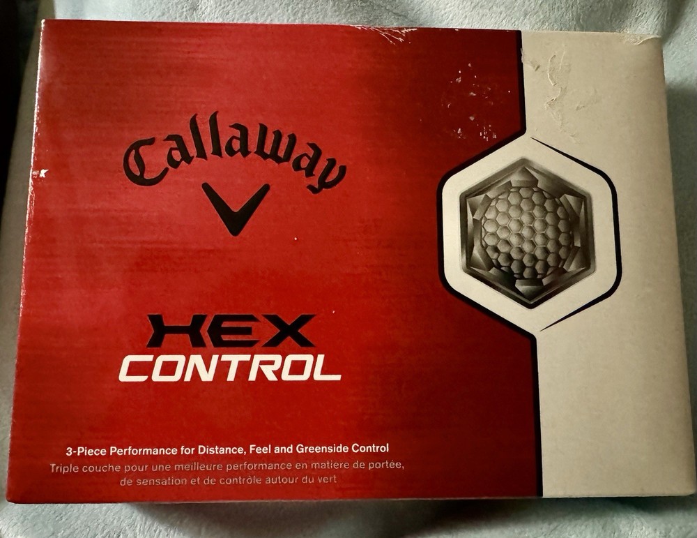 Callaway HEX Control Golf Balls 12 Count White New