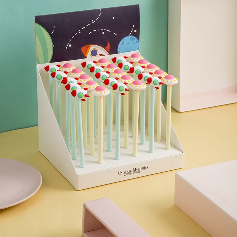 2 Pcs Gel Pen Refillable Gel Pen Black Pen for Student Writing